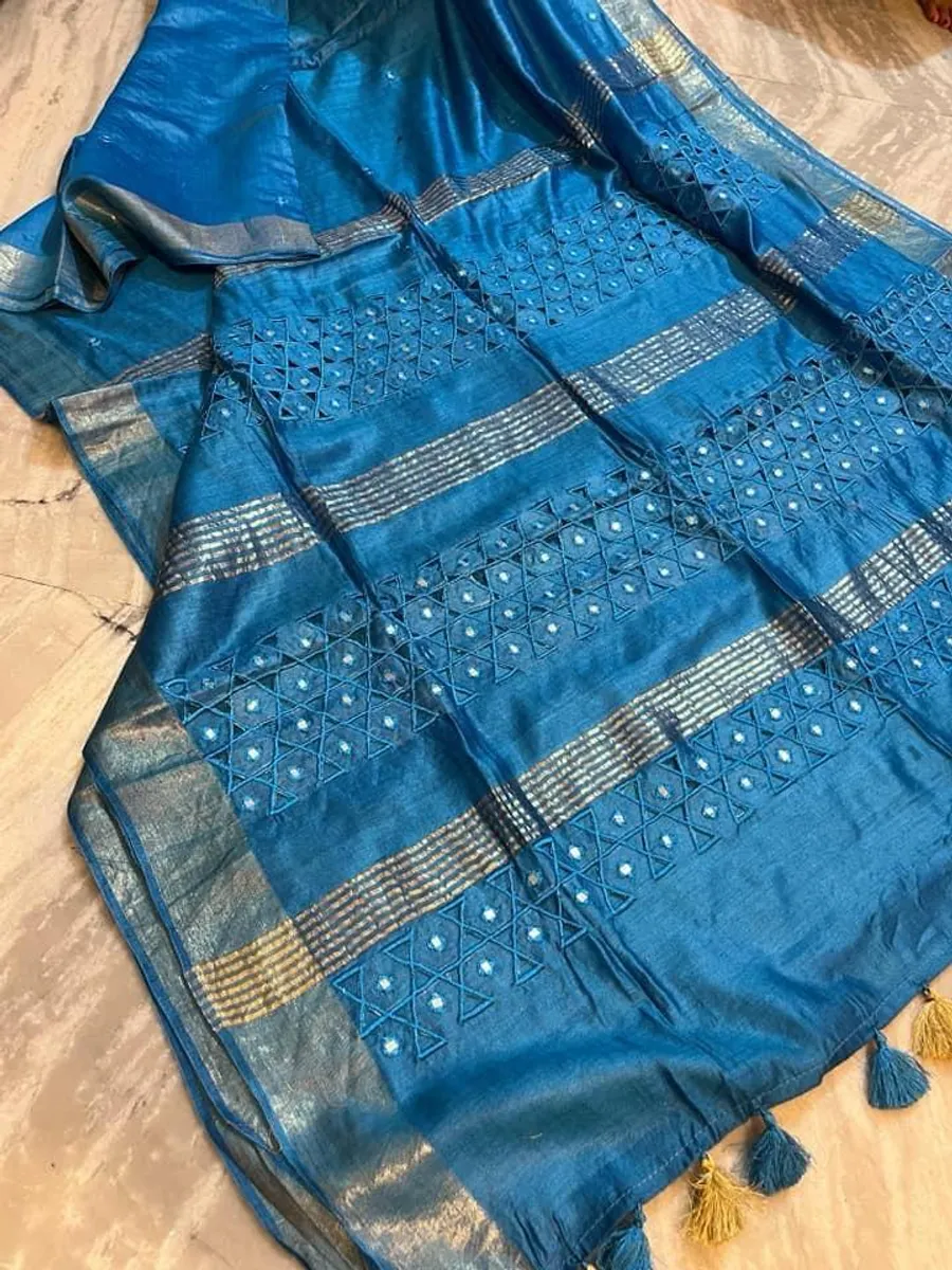Pure Ghicha Tussar Silk Sarees